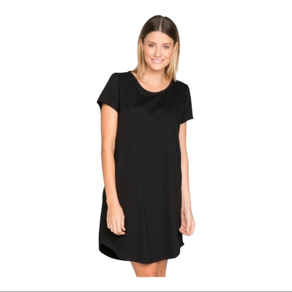 Eileen Fisher Dresses & Skirts - EILEEN FISHER Black Dress Simple Short Sleeve